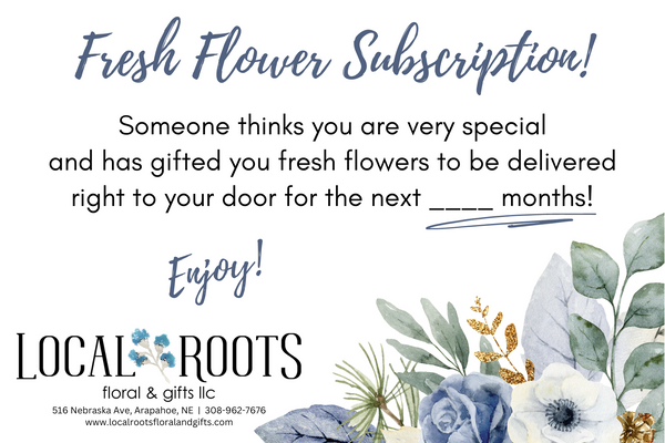 Flower Subscription Card - First Delivery