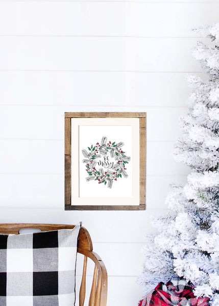 Be Merry Wall Art