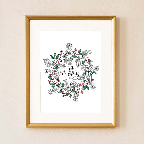 Be Merry Wall Art