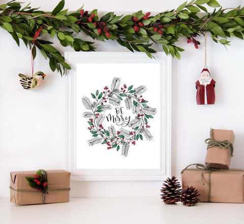 Be Merry Wall Art