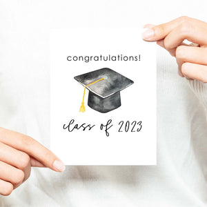 Congratulations Class of 2023 Watercolor Graduation Greeting Card