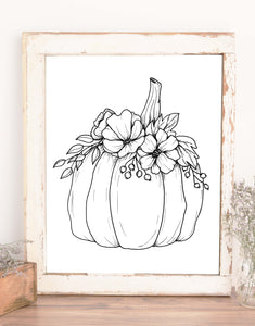 Pretty Pumpkin Wall Art