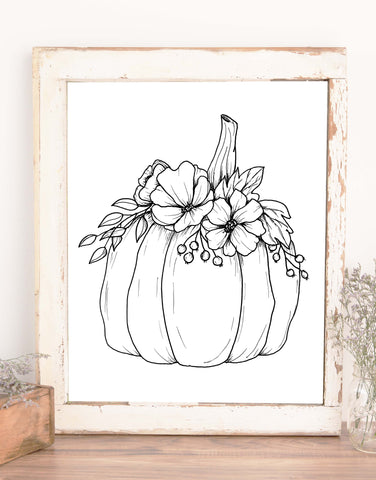 Pretty Pumpkin Digital Download