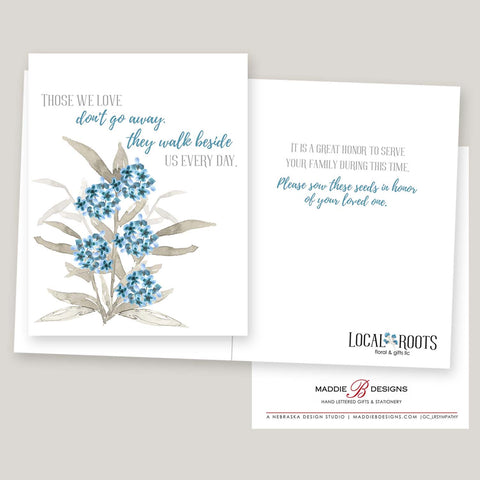 Those We Love Sympathy Watercolor Greeting Card